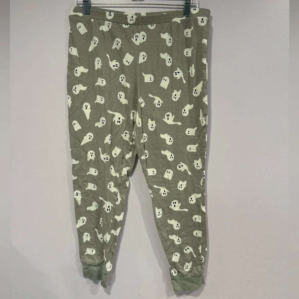 Women ghost Halloween grey pajama pants - Picture 1 of 3
